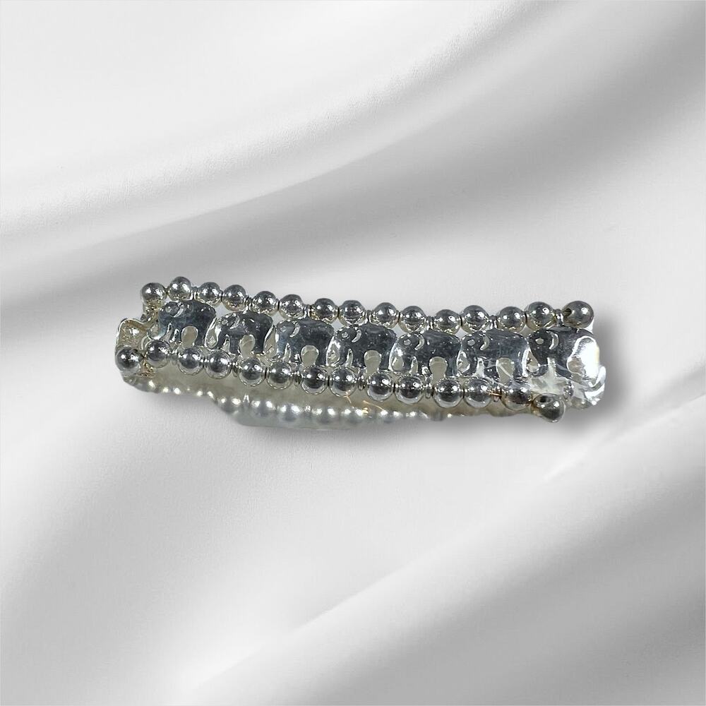 Vintage Deadstock Elephant BROKEN Stretch Bracelet New in Pack Repurpose Reuse